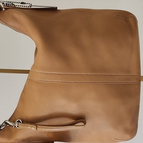 Vintage Coach Legacy slim shoulder crossbody/Hobo bag tan leather - Picture 5 of 16